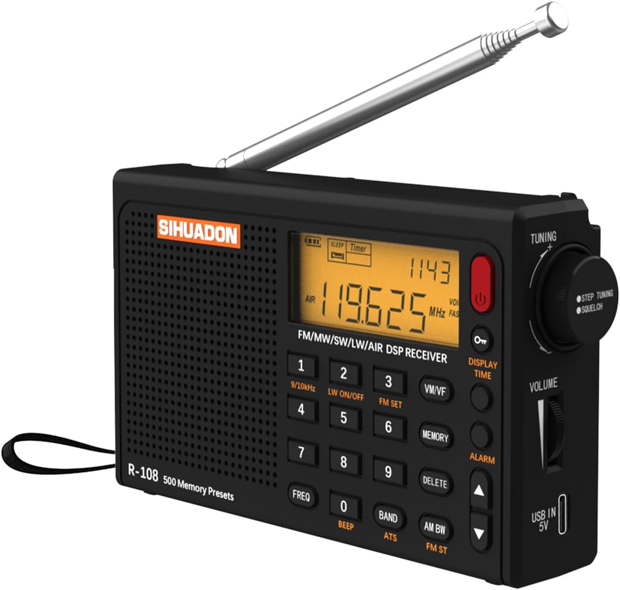 Radio Portatile SIHUADON R108 image